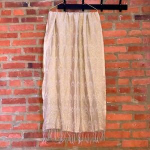 Metallic Gold/Cream Lily Pulitzer Blanket Scarf